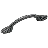 Amerock BP1333-WI Natural Elegant Shell 3 inch Pull, Wrought Iron