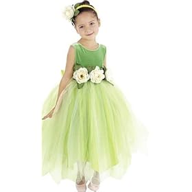 CHILD Lime Flower Headband - Great Princess Costume Dress or Wedding Flower Girl Accessory (Headband Only)
