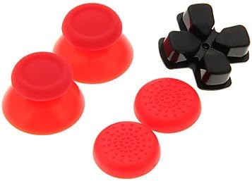 Godlike Replacement 3DRocker Cap + D-pad + Nonslip Silicone cap Set for PS4