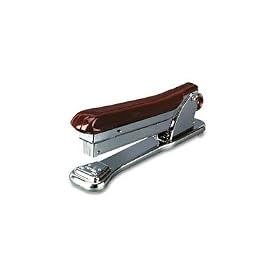 ace 05024 ace Aceliner Full Strip Executive Stapler, 20 Sheet Cap, Chrome Marbled Walnut by Ace