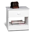 1 Drawer Night Stand In White Finish By Prepac Furniture
