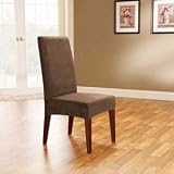 Soft Suede Short Dining Chair Cover