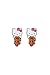 MLB San Francisco Giants Hello Kitty Logo Post Earrings