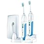 Philips Sonicare Elite 9650 Power Toothbrush Custom Care System 2 Handles, 3 Brush Heads.