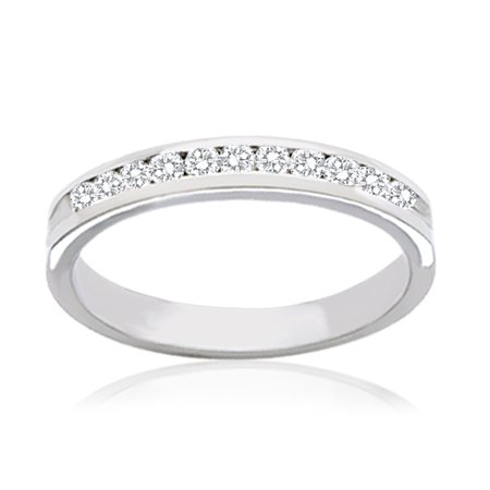 1/4 Ctw Diamond Anniversary White Gold Wedding Band