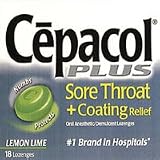 Cepacol Sore Throat and Coating Relief Lozenges, Lemon Lime   18 ea