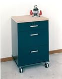 Roll Away Cart - Steel Grey With Silver Highlights