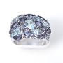 Sterling Silver Blue Topaz And Iolite Ring
