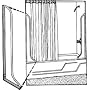 Tub Shower Splash Guard - 44" Spraymaid