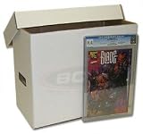 BCW CGC Graded Comic Book Storage Box - (Bundle of 10) Corrugated Cardboard Storage Box - Comic Book Collecting Supplies