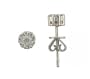 14k White Gold Diamond Stud Earrings