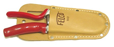 FELCO Left-handed Ergonomic Pruner and Leather Holster Set