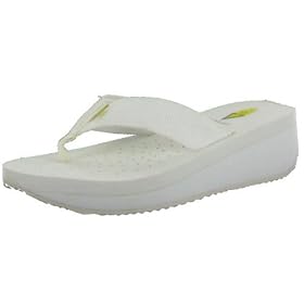 VOLATILE Sashimi Womens Wedge Platform Shoes Sandals Flip Flops Thongs White VOLATILE Sashimi Womens Wedge Platform Shoes Sandals Flip Flops Thongs White