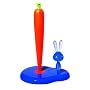 A di Alessi Bunny & Carrot Kitchen Roll Holder, Blue (ASG42 AZ)