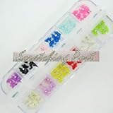 Boîte de 60 strass / Gem Décoration Acrylique Bow Tie-Art Nail