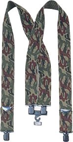 Camouflage USA Made 2 Inch Pants Suspenders 4194WC