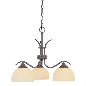 Franklin Chandelier in Painted Bronze by Thomas Lighting