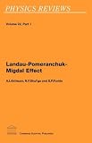 Landau-Pomeranchuk-Migdal Effect