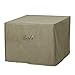 BALI OUTDOORS Square Durable Fire Pit Cover, 600D Heavy Duty with PVC Coating, Khaki, 28.3' x 28.3' x 25'
