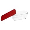 Pyrex Storage 4.8 Cup Oblong Dish, Clear with Red Lid