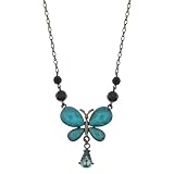 Aquamarine Butterfly Necklace