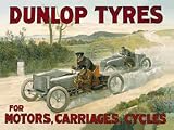 Dunlop Tyres - For Motors, Carriages, Cycles - Mini Metal Wall Sign