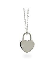 Locked Heart Sterling Silver Pendant