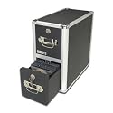 Vaultz VZ01094 2-Drawer Locking CD Storage Cabinet Holds up to 330 CDs (Black with Chrome Accents)