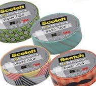 Set of 4 Scotch Expressions Washi Tape