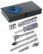 Armstrong 15-220 19pc 1/4 Drive 6pt Fractional Ratchet/Socket Set