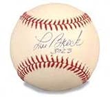 Lou Brock Autographed Baseball with 3023 Hits Inscription