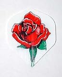 5 Sets - RED ROSE - Hard Poly flights