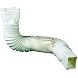Flex-Drain 85010 Downspout Extension, White
