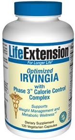 Optimized Irvingia with Phase 3 Calorie Control Complex, 120 Vegetarian Capsules
