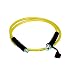 Enerpac 700 Yellow Thermoplastic Rubber High Pressure Hydraulic Hose Assembly, 6' Length, 1/4" NPTF x CH-604 Coupling, 1/4" ID