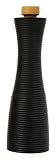 Review T&G Woodware Limited  / T&G Groovy Pepper Mill.Matt Black Body with Natural Stopper.21cm