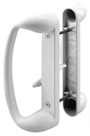 Prime Line Products C1176 White Sliding Glass Door Handle, White