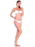 Sexy White Twisted Cups Bando Bikini - SMALL