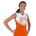 Cheerleading Uniforms - V-Neck Cheerleading Shell, YS, Orange