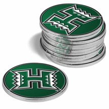 Hawaii Rainbow Warriors Golf Ball Marker Pack)
