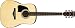Ibanez AW300 Artwood Dreadnought Left-Handed Acoustic Guitar (NATURAL)