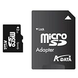 A-DATA Class 6 microSDHC Flash Memory Card with SD Adapter 8GB