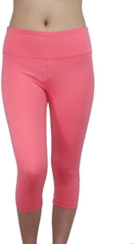 Balance Collection (By Marika) Womens Leggings / Yoga Capri Pants M Light Coral