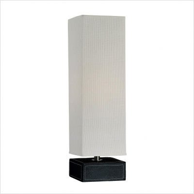 Lite Source LS 21097 Nahka Table Lamp, Black Leather with Paper Shade 31J8zS9ejfL Lite Source LS 21097 Nahka Table Lamp, Black Leather with Paper Shade