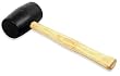 Black Rubber Mallet-Wood - 24 Ounce
