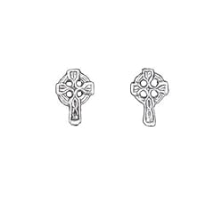 Ohrstecker Keltisches Kreuz Silber Ohrringe Celic Schmuck