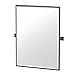 Gatco 4059MXFS Elevate Framed Rectangle Mirror, Matte Black, 32.5