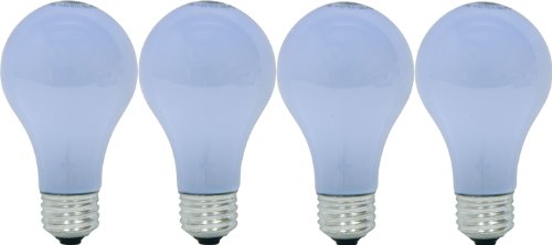 GE Lighting 48689 75-Watt A19 Reveal Bulbs, 4-Pack