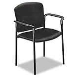 HON 4071NT10T - Pagoda 4070 Series Stacking Arm Chairs, Black Tectonic Fabric, 2/Carton