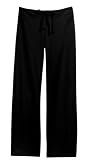 District Threads - Ladies Straight Leg Fleece Pant Black-XXL